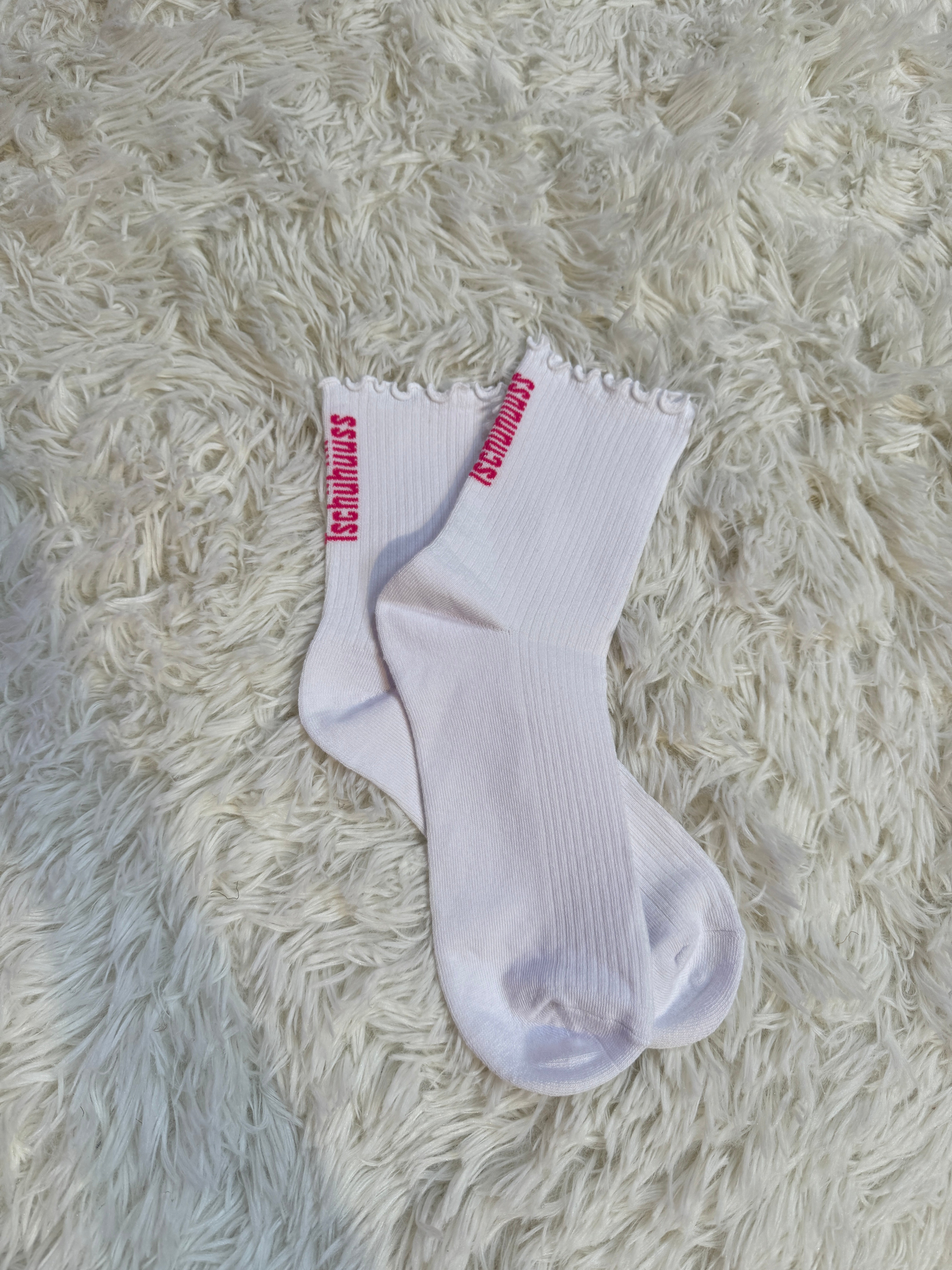 Rüschensocken – Throni – weiss